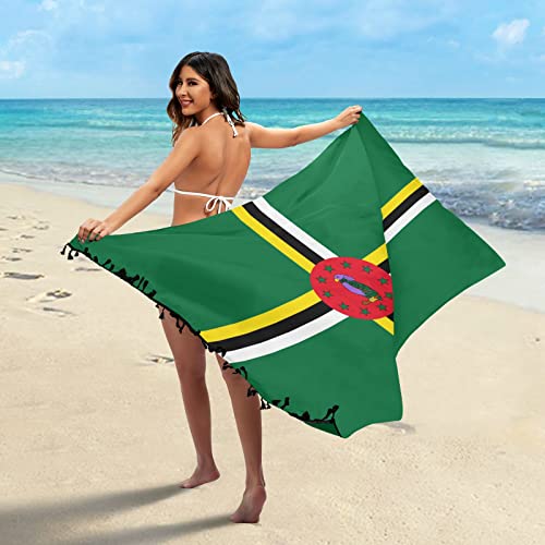 Womens Sarong Beach Wrap Clip Swimsuit Cover Ups Sheer Bikini Skirt with Tassels3