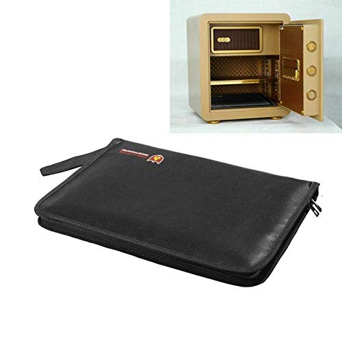 ELECTROPRIME Fireproof Files Folder Accordion Document Bags 14.3x9.8 inch A4 Size 12 Poc P1A3