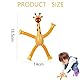 Weenwill Teleskop Giraffe Saugnapf Spielzeug,4 Stück Dehnbare Pop-Tubes,Telescopic Suction Cup Giraffe Toy,Lustiges Pädagogisches Stressabbau-Spielzeug für Kinder Erwachsene