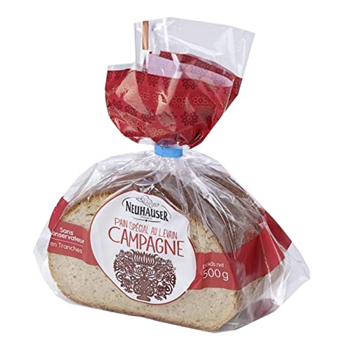 NEUHAUSER - Pain De Campagne Spécial Au Levain En Tranche 500G - le Lot De 4