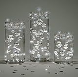 80 Jumbo & Assorted Sizes Black Pearls and White Pearls - Value Pack Vase Fillers - NOT INCLUDING the Transparent Water Gels for Floating the Pearls (Click size tab below for ordering)