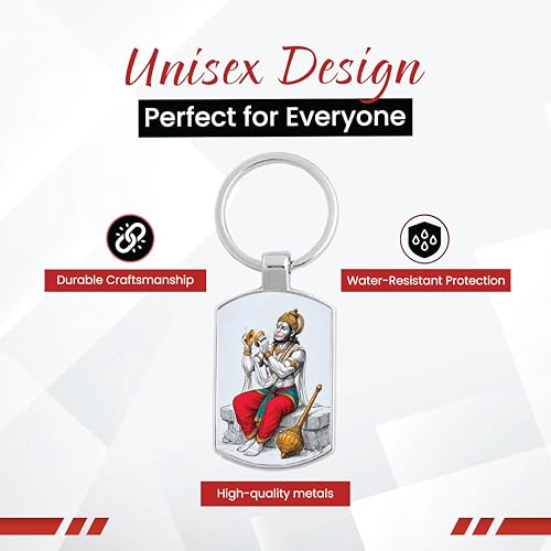 Image of Stylish Metal Keychains with Permanent Glossy Print - Inspirational Quotes & Spiritual Designs - Perfect Key chains for loved ones, Personal Use, Gifts & Return Gifts