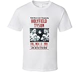 Mike Tyson vs Evander Holyfield Boxing Fight T Shirt 2XL White
