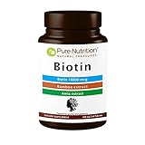 Pure Nutrition Biotin plus 10000 mcg - 60 Veg Tablets | All Natural Biotin Plus 10000 mcg with an...