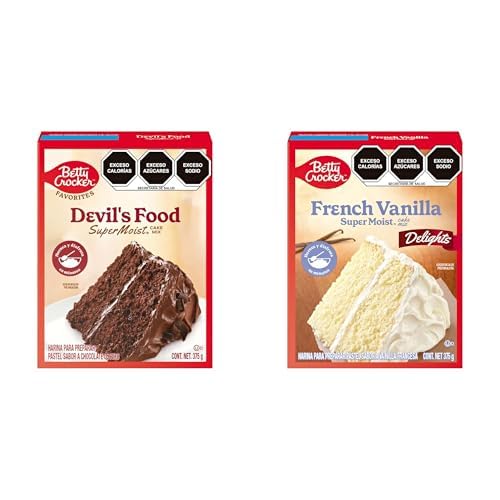 Recopilación de Pastel suandy que puedes comprar esta semana. 50 Betty Crocker. Harina para Pastel sabor Chocolate 375 g + Harina para Pastel de Vainilla Francesa 375 g