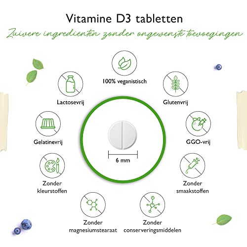 Vitamine D3 10.000 I.E. Depot - 365 Tabletten - Hoge Dosis - Vegetarisch - Hoge Zuiverheid - 10 Dagelijkse Dosis 1000 I… - Image 6