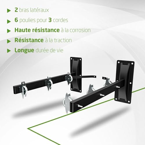 Séchoir mural rabattable Amig pour optimiser le linge au balcon
