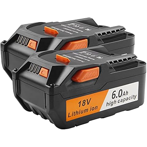 TREE.NB 18V 6.0Ah Lithium Battery - Replacement for Ridgid Power Tool Battery AC840087 R840083 R840085 R840086 R840087 R840089 AC840085 AC840086 AC840087P AC840089 AC840094 Cordless Tools (2 Packs) Cover