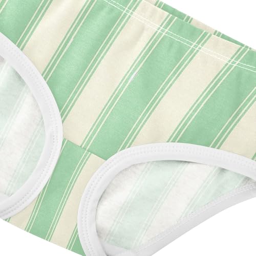 Green Yellow Stripe Toddler Girls's Underwear 2T 23009044