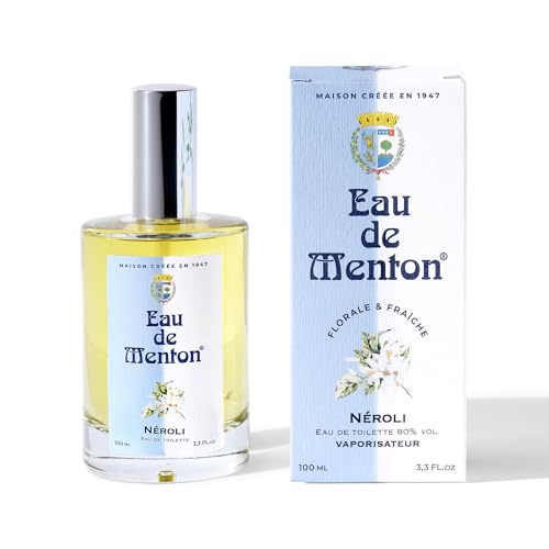 Eau de Menton - Neroli (Fleur d'Oranger) - Eau de Toilette Femme, Artisan Parfumeur en Côte d'Azur (100ml)