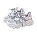 Qianliuk Lady Jogging Schuhe Orange Mesh Sommer Herbst Aushöhlen Schnürung Outdoor rutschfeste Nähte Mode Knöchel Casual Sneakers