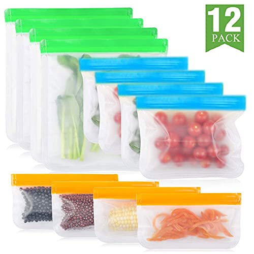 Sacchetti Per Alimenti 15 pz/set di sacchetto di cibo in silicone glassato Peva. Sacchetto di stoccaggio del cibo riutilizzabile Top Borsa con congelatore perdite da perdita da cucina Borsa da cucin