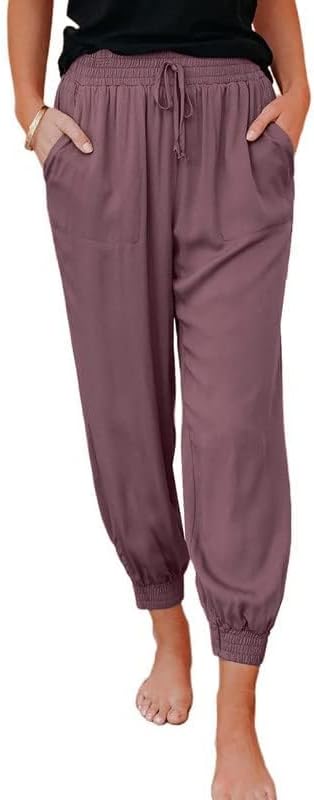 Miniatura 2 de Dokotoo Pantalones deportivos holgados con cordón y cintura elástica para mujer 2025 con bolsillos