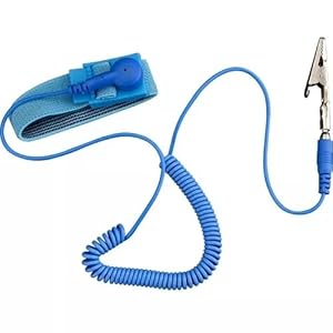 Edward Tools Antistatic Wrist Strap – Adjustable Antistatic Wrist Band with ESD Grounding – Alligator Clip and Extending Long Cable – Protect Electronics – Strap Adjusts Small to XL