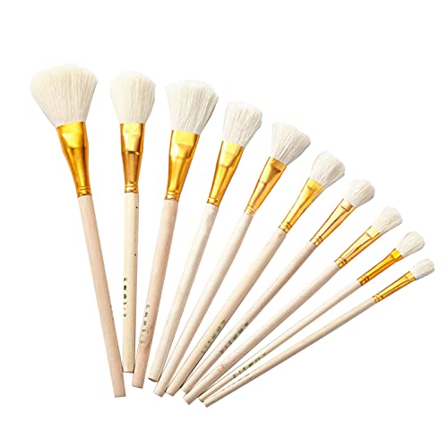 20Pcs Assorted Size Gilding Brush Set, Goat Hair Painting Brush Pen Gold Leaf Sweeper Metallic Foil Flakes Paint Brush Tool For Gold Foil Gold Leaf Sheets Art Crafts Supplies Painting Jewelry Making #TOP17