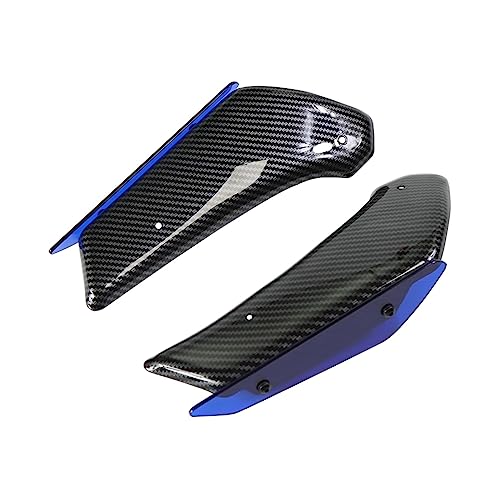 Aileron aérodynamique pour YZF-R1 YZF-R1M 2015-2019 kit carénage moto style carbone bleu