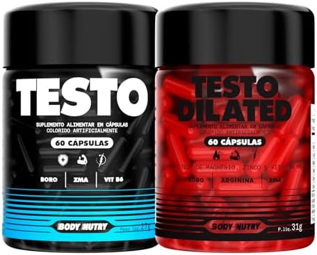 Kit Testo Pote 60 Capsulas + Testo Dilated Pote 60 Capsulas