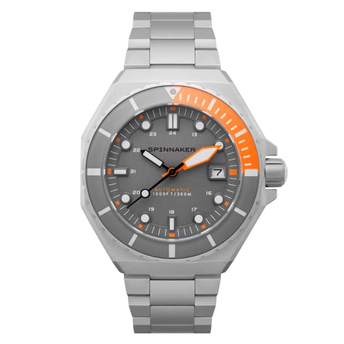 Image of Spinnaker Men's 44mm Dumas Automatic Watch with Solid Stainless Steel Bracelet SP-5081