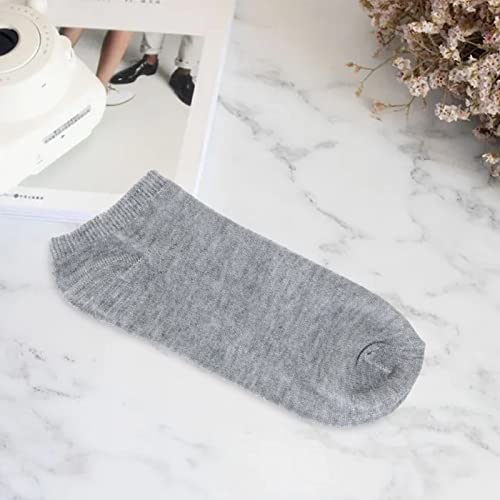 Dhouse 50 Paar Sportsocken Baumwollsocken Atmungsaktive Freizeitsocken Alle Jahreszeiten für Männer (Grau) Cover