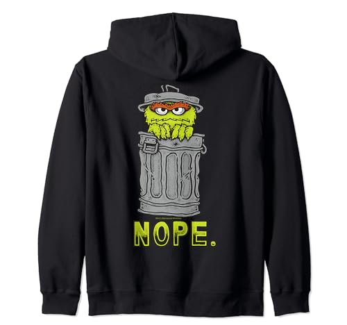 Sesame Street Oscar Nope, Barrio Sésamo Sudadera con Capucha
