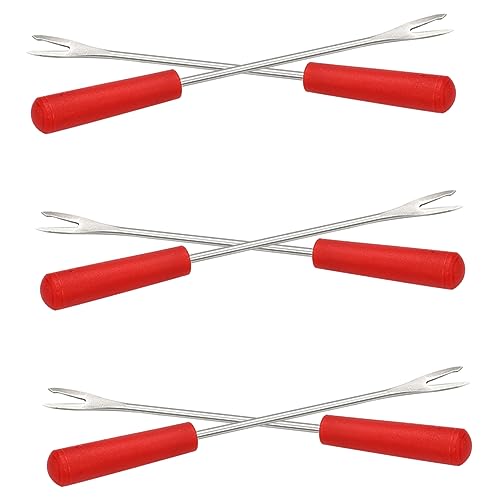 UTHCLO 6piezas Herramientas Mojar Tenedores Barbacoa Reutilizables Brochetas Maíz Parrilla