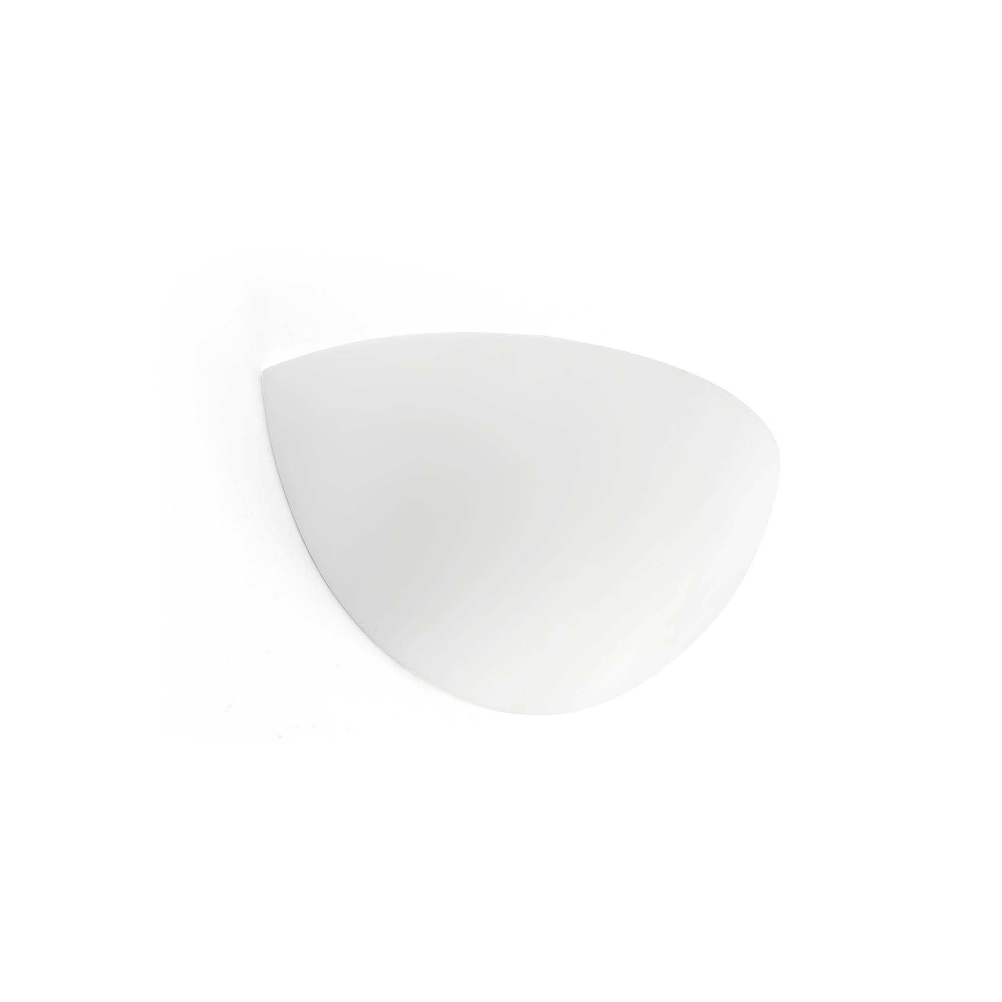 Netlighting Snow 1 Light Indoor Wall Light - White Plaster - E14 Bulb Fitting - 130mm Height