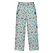 Yuiboo Comfy PJ Bottoms Seashell Ocean Blue Lounge Pants Long Sleep Pajama Indoor Outdoor With 2 Pockets 9-10Y
