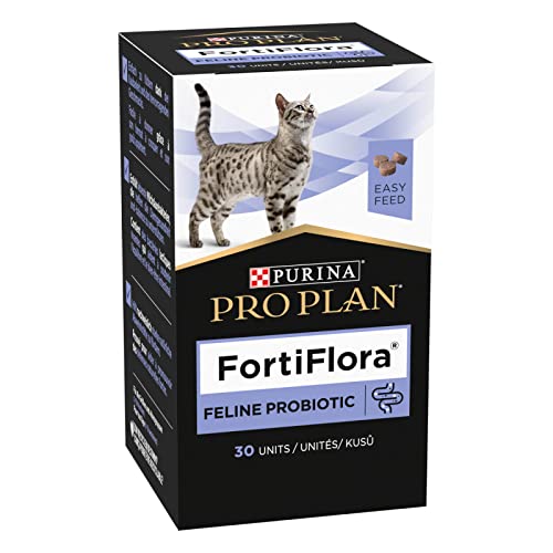 Purina Pro Plan FortiFlora Chews Katze | Doppelpack | 2 x 30 Kautabletten | Ergänzungsfuttermittel für Katzen