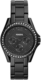 FOSSIL Womens Watch Riley, 38mm case size, Quartz Multifunction movement, Stainless Steel strap