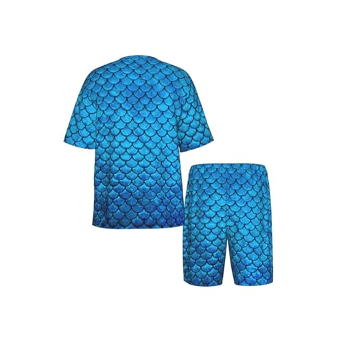 Pijama de dos piezas suave para hombre que buscan dormir sin calor 6