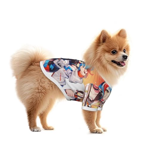 犬服 犬用Tシャツ 可愛い キャラクター柄 清少納言 小型犬 タンクトップ ペット 犬 猫服 かわいい シャツ ドッグウェア 洋服 可愛い 子犬 チワワ 服 脱毛保護 お散歩