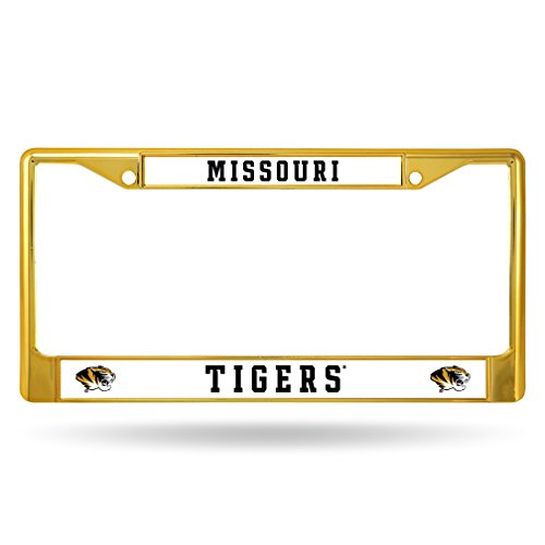 NCAA Missouri Chrome Frame, Gold, 15 x 8