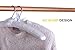Amber Home 5 Pack Large White Satin Padded Hangers, 17