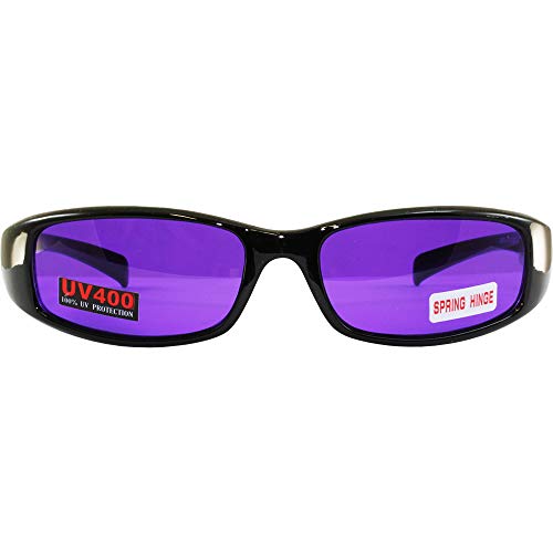 Global Vision New Attitude - Stylish Sunglasses - Purple Lenses Black Frame2
