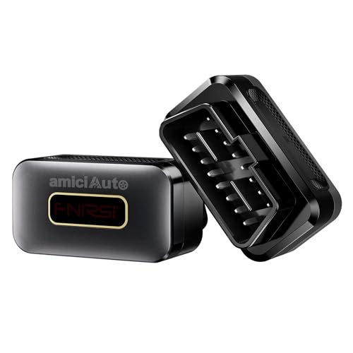 Image of amiciAuto OBD2 Scanner Bluetooth 5.1 Car Diagnostic Tool | Full System OBD Code Reader with 12 Functions, Fault Detection, Performance Test & App Control for Android & iOS | Multi-Language Support