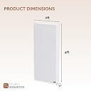 Timber Acoustics® | Sound Absorption Panels | Rockwool® | Pine-wood | Room Acoustics & Soundproofing | 2' x 4' x 2" [SET OF 2] NRC > 0.90 (White) gallery image