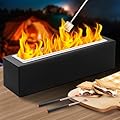 Tabletop Fire Pit - Adjustable Flame – Large Table Top Firepit for Indoor & Outdoor Use/Decor, S'Mores Maker Kit, Portable Garden Patio Balcony Table Fireplace