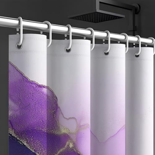 Rideau de douche imperméable et anti-adhérence avec ourlet lesté