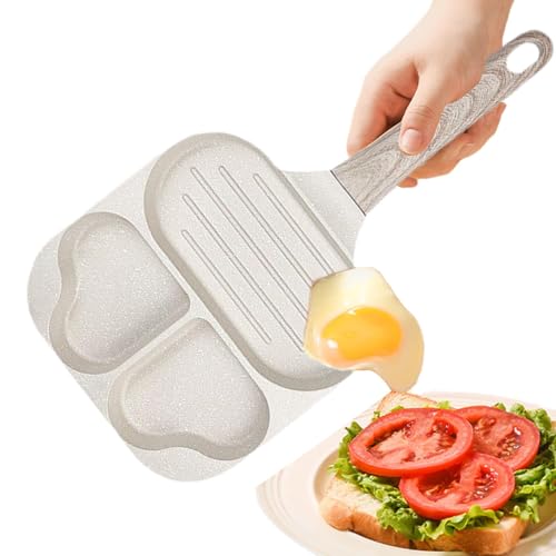 Sartén para huevos antiadherente, sartén para hornear huevos fritos, pan de hamburguesas y hamburguesas, hervidor de huevos multipieza, olla para desayuno, huevos