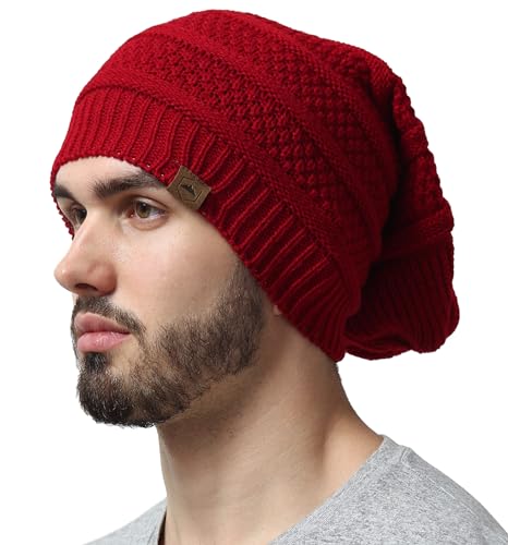Tough Headwear Slouchy Beanie Hats for Men Women -...