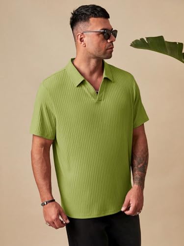 Image of GRECIILOOKS Polo T-Shirt for Men - Cotton Short Sleeve Regular Fit Tee | Perfect for Golf, Travel & Outdoor Casual Look