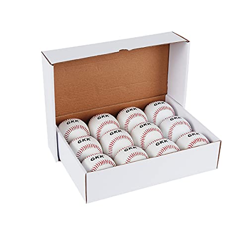 GKK Baseball 12 Pack Balls Training Baseballs 9 inch TeeBall Safety Baseballs for Youth/Adult...