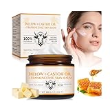 Talg & Weihrauch Hautbalsam – 60 g natürliche Feuchtigkeitscreme für Gesicht und Körper, tiefer Feuchtigkeitsbalsam zur Pflege trockener Haut, Verbesserung der Hautstruktur, Unterstützung der