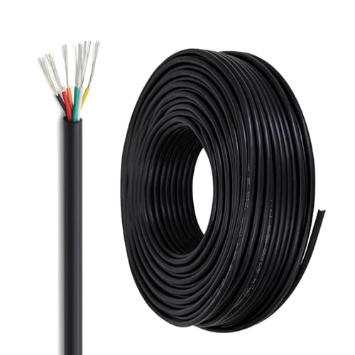 Fil électrique 6 conducteurs en cuivre étamé isolé PVC aux normes de sécurité UL 2464