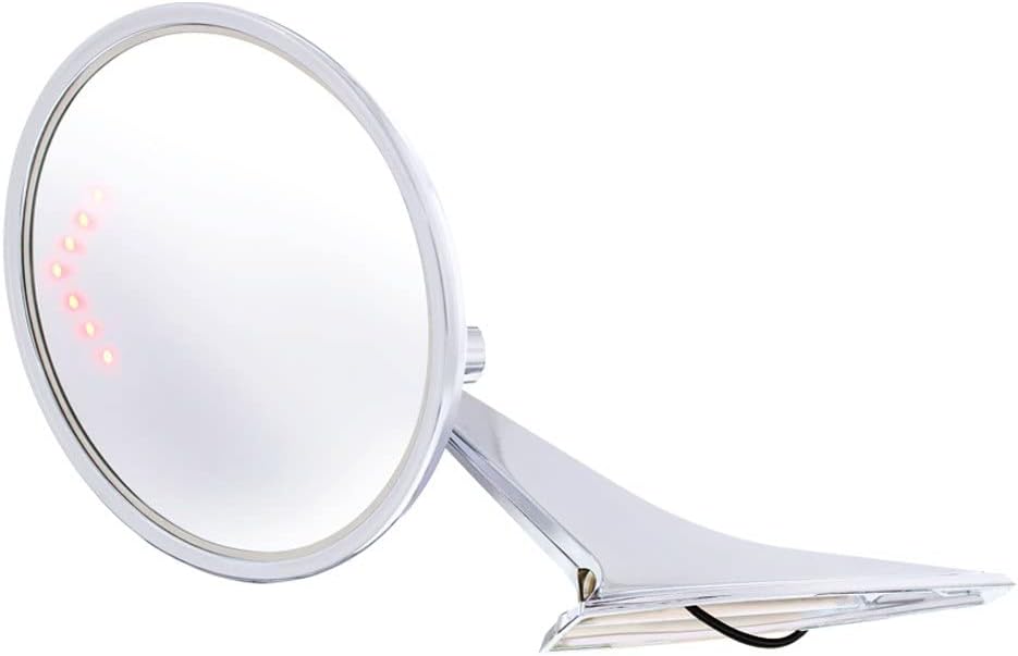 United Pacific 110825 Door Mirror, LH, Exterior, Round, with LED Turn Signal, for 1966-1972 Chevy Passenger Car