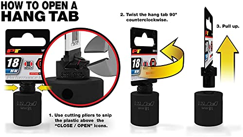 Image of Performance Tool M931 3 /8 in. Drive 5 /16 in. 6-Point Deep Impact Socket