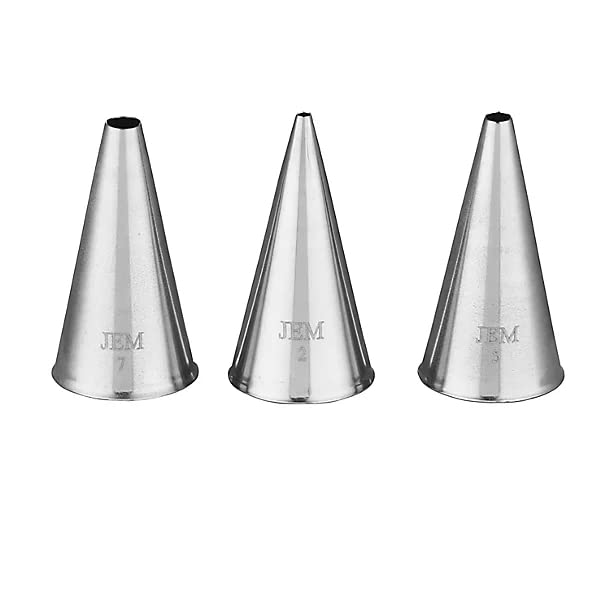 PMENZ1001 Jem Nozzles Set – Writer Collection, Pack of 3, Stainless Steel