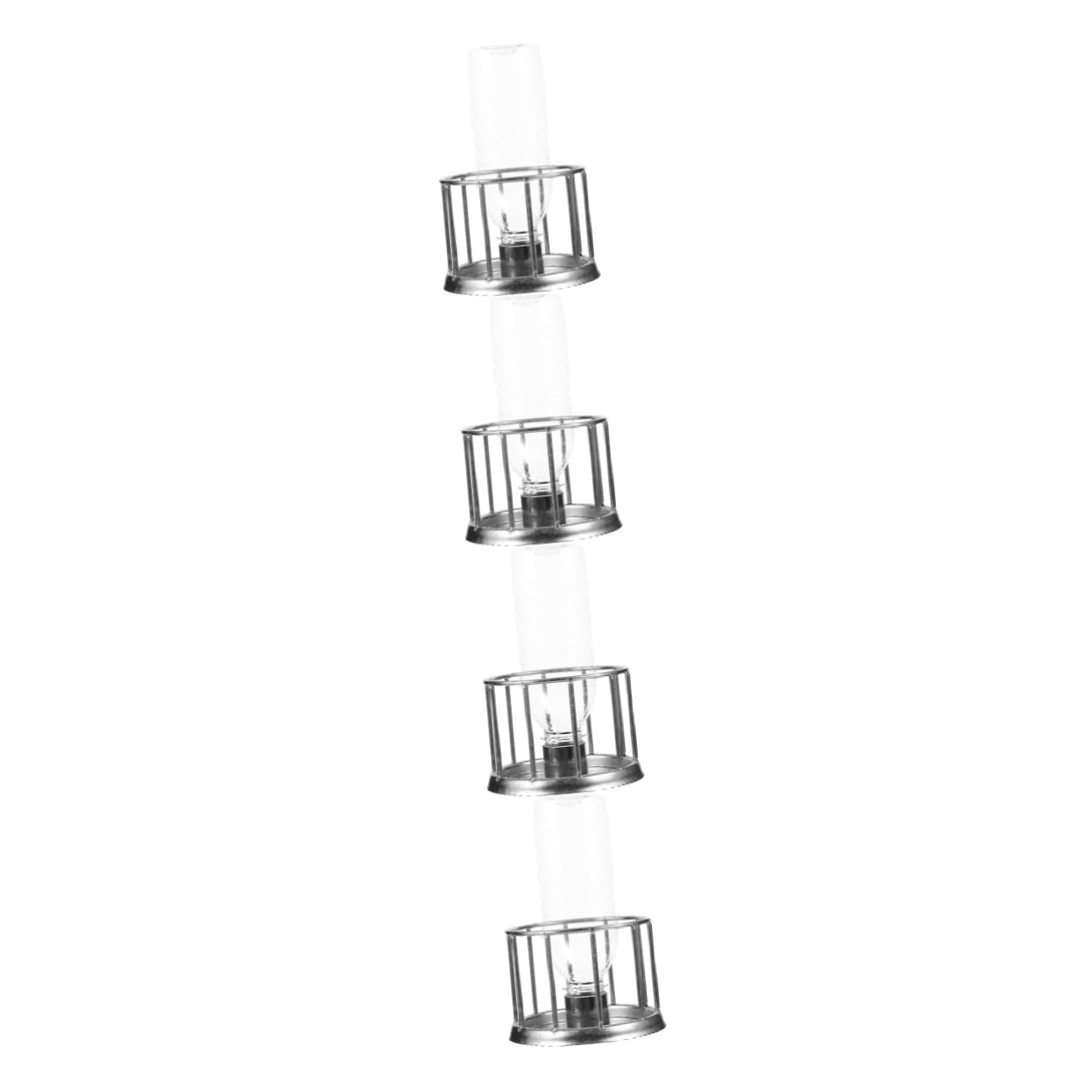 BESPORTBLE 4piezas Mini Comedero De Agua para y Reptiles Cuenco De Acero Inoxidable para Terrario Alimentador Multifuncional para Mascotas Pequeñas para y Lagartos