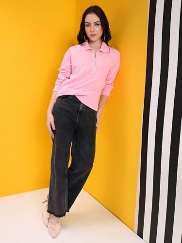 Image of KOTTY Women's Stylish Pullover Sweatshirt Ideal for Winter and Layered Looks