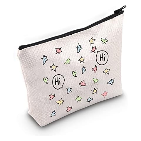 FOTAP Hi Hi Heartstopper Leaves Makeup Bag Spotify Inspired Gift Nick and Charlie Gift BL Boys Love Gift Comics Lover Gift (Hi Hi) Cover